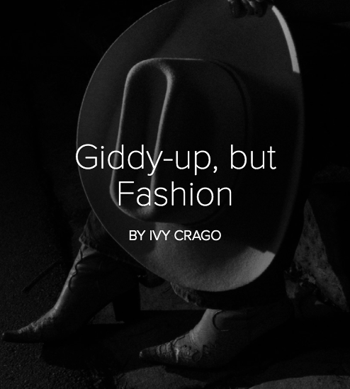 Giddy-up, but Fashion