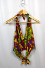Load image into Gallery viewer, Reworked Vibrant Tie Up Top
