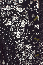 Load image into Gallery viewer, Reworked Black White Floral Print Dress