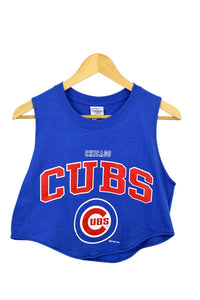Reworked 2001 Chicago Cubs MLB Sleeveless Crop T-shirt