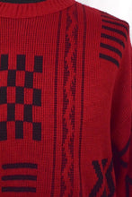 Load image into Gallery viewer, 80s/90s Red Knitted Jumper