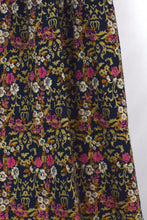 Load image into Gallery viewer, Reworked Navy Floral Print Skirt