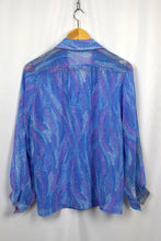 Load image into Gallery viewer, Abstract Leaf Print Blouse
