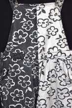 Load image into Gallery viewer, Black & White Denim Overalls