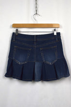 Load image into Gallery viewer, Reworked Denim Mini Skirt