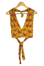 Load image into Gallery viewer, Reworked Rose Print Tie-Up Top