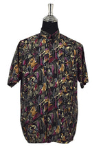 Load image into Gallery viewer, Goldas Brand Abstract Print Silk Shirt