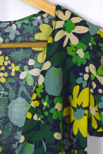 Load image into Gallery viewer, Reworked Abstract Floral Print Tie-Up Top