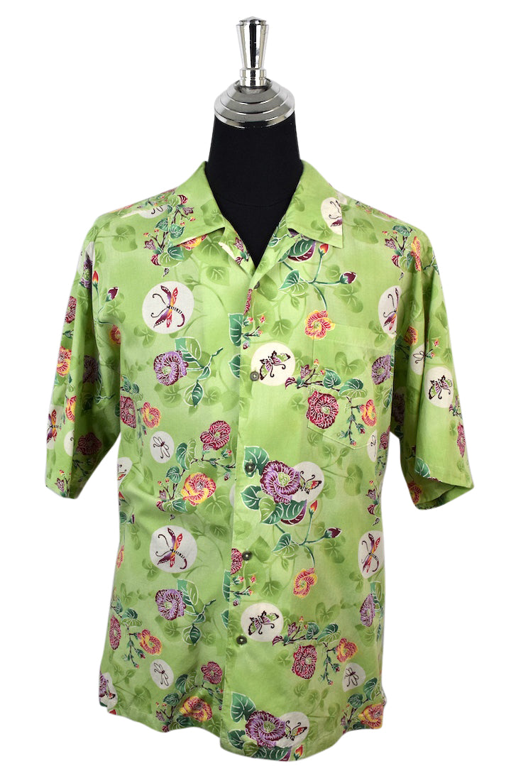 Floral Butterfly Print Shirt