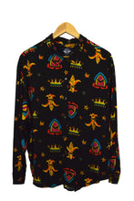 Load image into Gallery viewer, Abstract Crown Shield Print Blouse