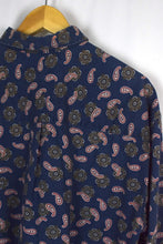 Load image into Gallery viewer, Navy Paisley Print Shirt