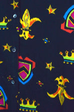 Load image into Gallery viewer, Abstract Crown Shield Print Blouse