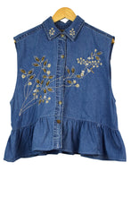 Load image into Gallery viewer, Sleeveless Denim Top
