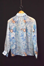 Load image into Gallery viewer, Blue Sheer Blouse