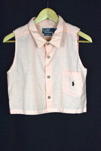 Load image into Gallery viewer, Reworked Cropped Ralph Lauren Brand Top