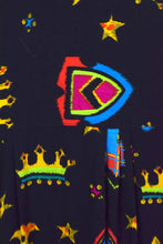 Load image into Gallery viewer, Abstract Crown Shield Print Blouse