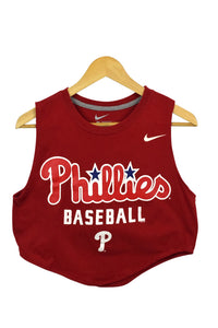 2015 Reworked Philadelphia Phillies MLB Crop T-shirt