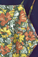 Load image into Gallery viewer, Reworked Abstract Floral Print Tie Up Top