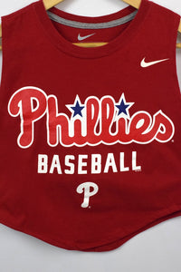 2015 Reworked Philadelphia Phillies MLB Crop T-shirt