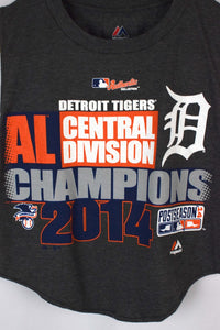 Reworked 2014 Detroit Tigers MLB Cropped Sleeveless T-shirt