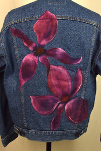 Floral Levis Strauss Brand Denim Jacket