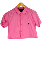 Load image into Gallery viewer, Reworked Cropped Ralph Lauren Brand Top