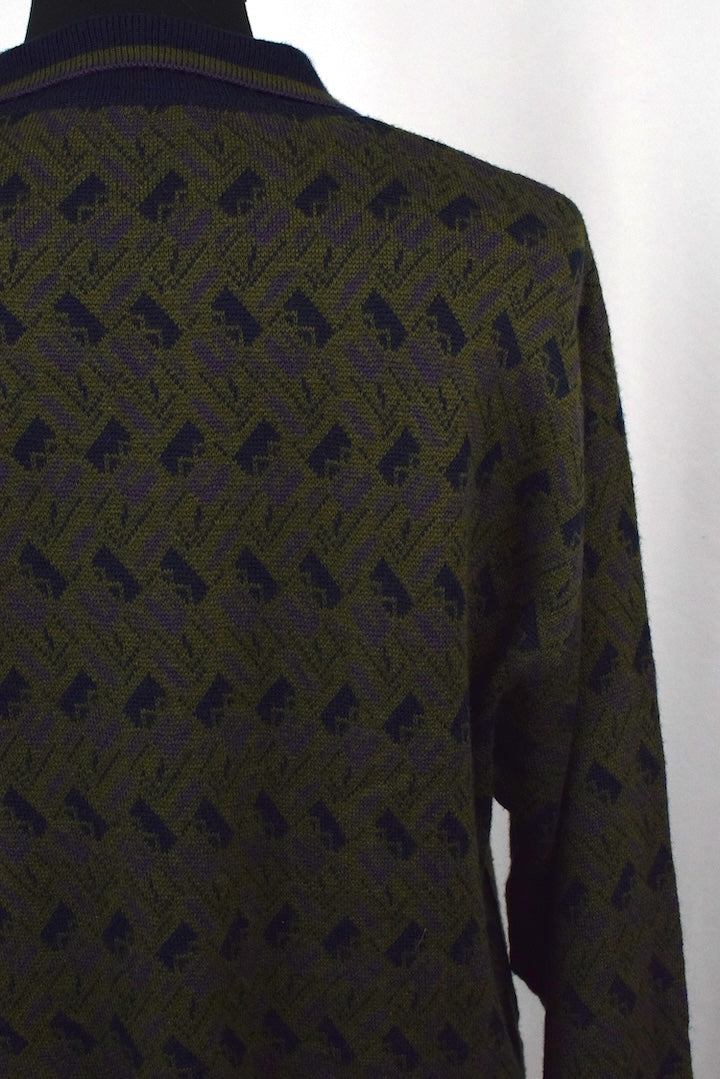Sanmartino Brand Collared Knitted Jumper