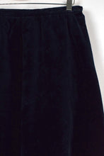 Load image into Gallery viewer, Navy Velvet Skirt