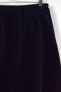Navy Velvet Skirt