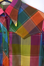 Load image into Gallery viewer, Colourful Checkered Blouse