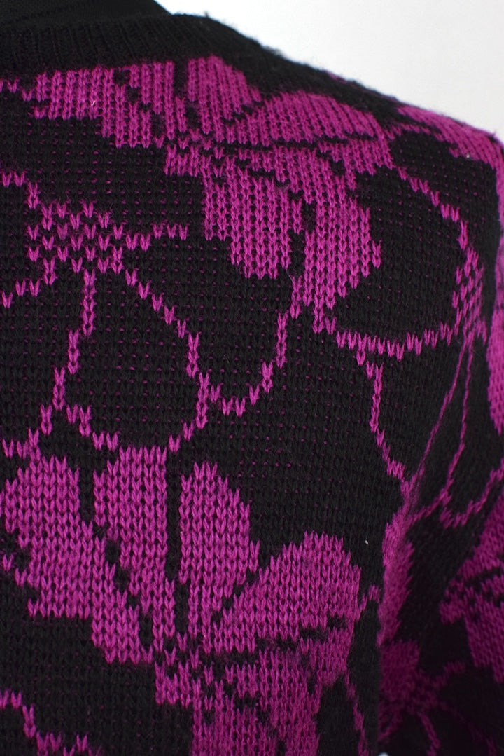 Black and Pink Jantzen Brand Knitted Jumper