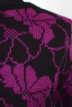 Load image into Gallery viewer, Black and Pink Jantzen Brand Knitted Jumper