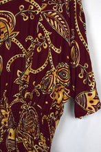 Load image into Gallery viewer, 80s/90s Abstract Floral Print Dress