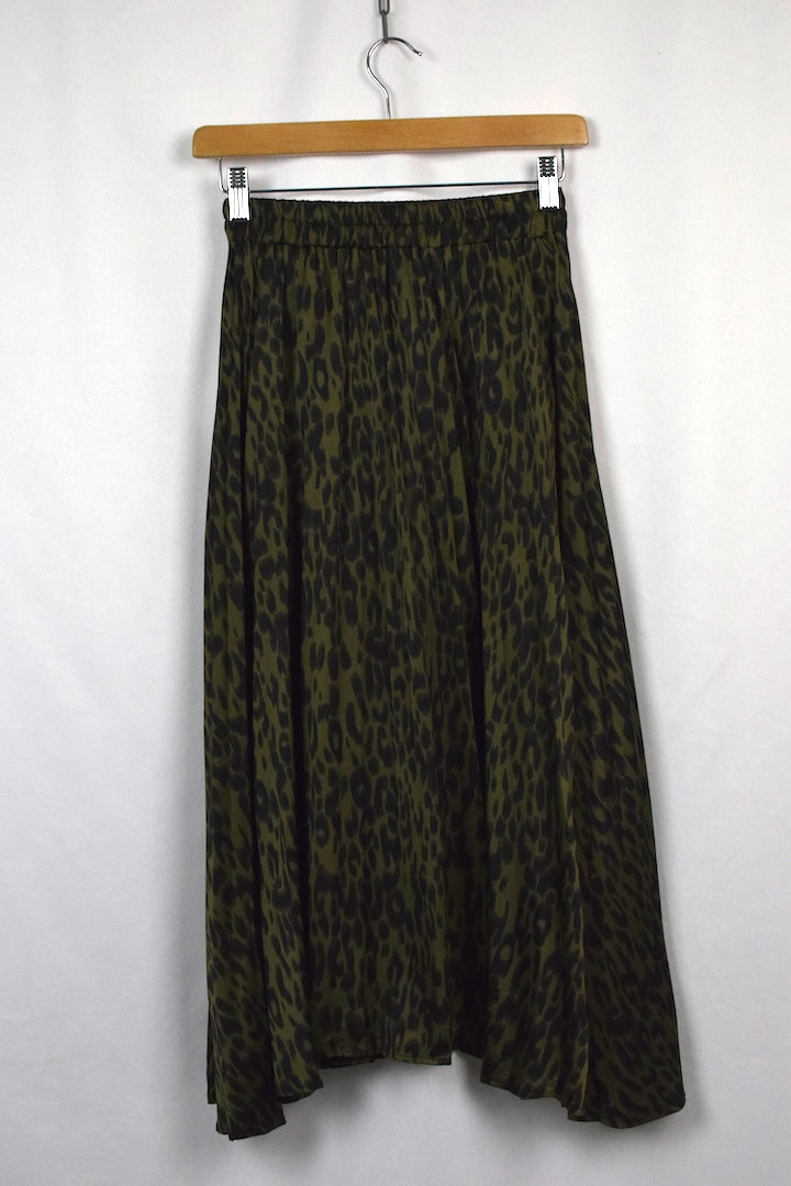 Reworked Leopard Print Skirt