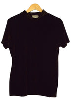 Load image into Gallery viewer, 90s Dark Brown Velvet Top