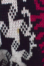 Load image into Gallery viewer, Black Abstract Squares Knitted Jumper