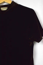 Load image into Gallery viewer, 90s Dark Brown Velvet Top
