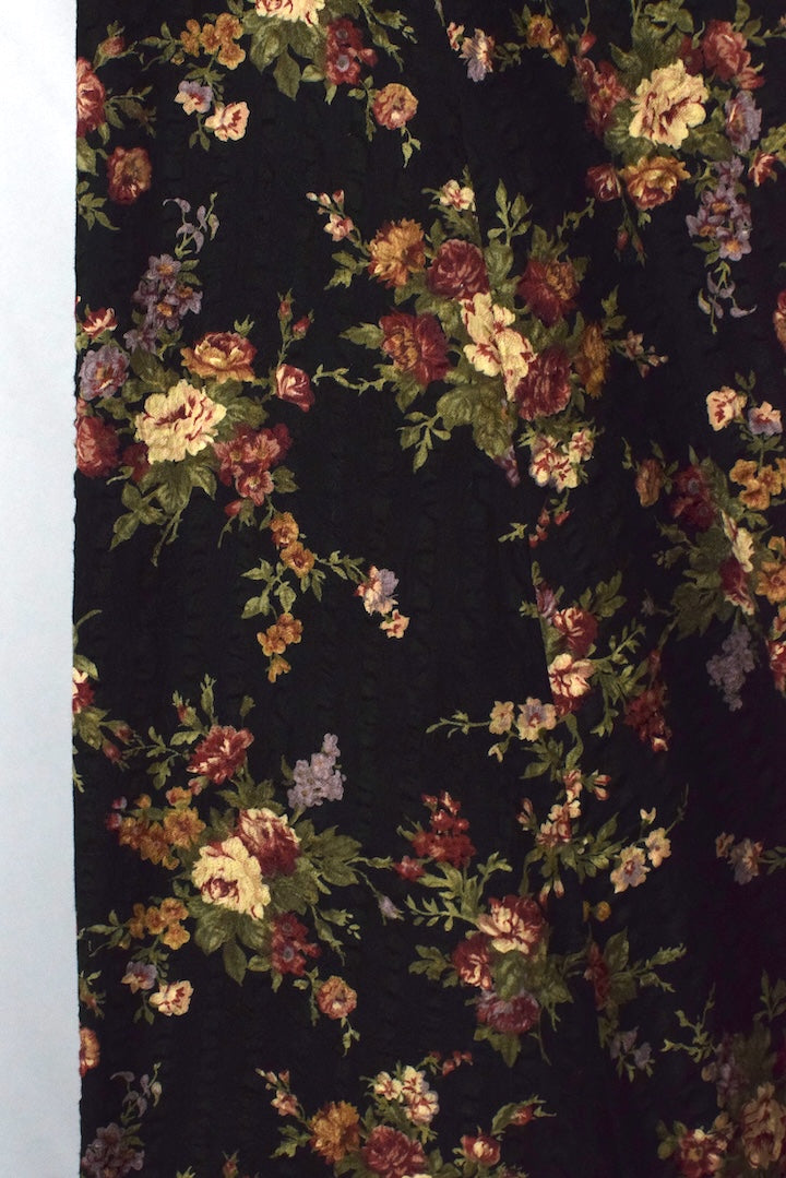 Reworked Floral Maxi Skirt