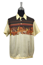 Load image into Gallery viewer, 70s/80s Big Cat Polo Shirt
