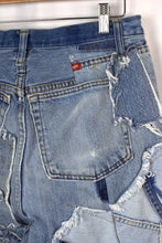 Load image into Gallery viewer, Reworked Denim Patchwork Shorts