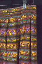 Load image into Gallery viewer, Reworked Colourful Paisley Print Skirt