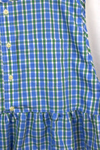 Load image into Gallery viewer, Reworked Checkered Baby Doll Top