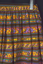 Load image into Gallery viewer, Reworked Colourful Paisley Print Skirt