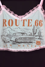 Load image into Gallery viewer, 0001 - IS TRIM WHITE? OR PINK? Reworked Cropped Top