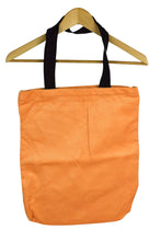 Load image into Gallery viewer, Reworked Orange Corduroy Zip Tote Bag