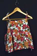 Load image into Gallery viewer, Reworked Watercolour Print Baby Doll Tie up Top