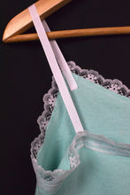 Load image into Gallery viewer, 0001 - IS TRIM WHITE? OR PINK? Reworked Cropped Top
