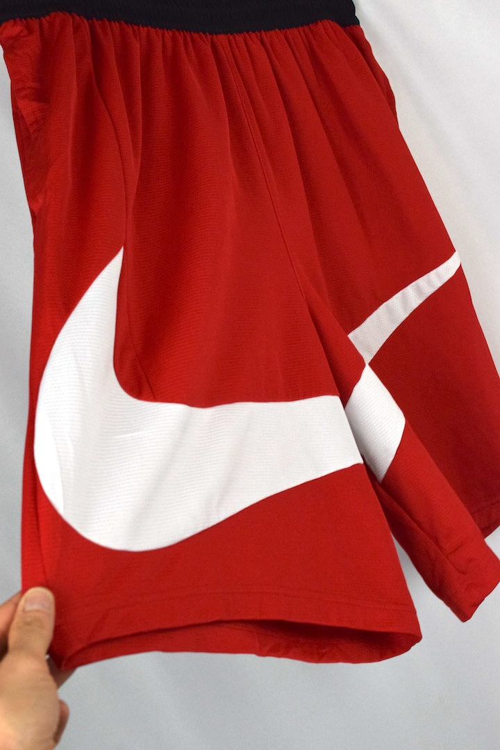 Red Nike Brand Shorts
