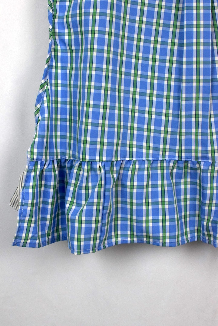 Reworked Checkered Baby Doll Top