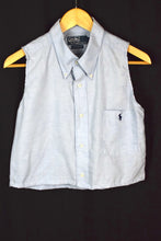 Load image into Gallery viewer, Reworked Cropped Sleeveless Ralph Lauren Brand Top